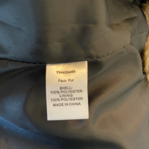 Lemon Tart Brown Faux Fur Vest Size Small - Picture 6 of 6